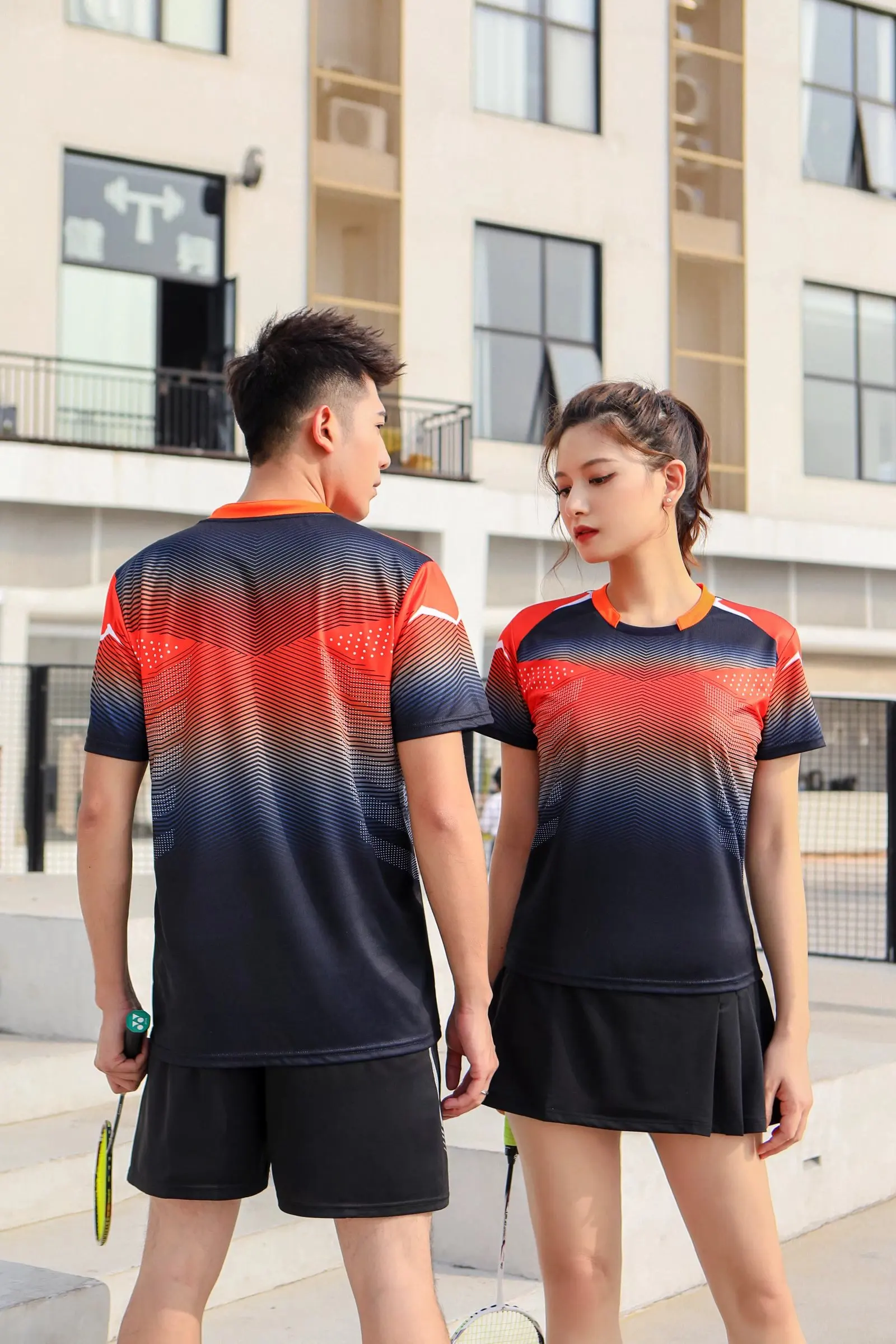 Badminton shirts Men women Sport Shirt Tennis shirts Table tennis tshirt Quick dry Fitness sports training team game
