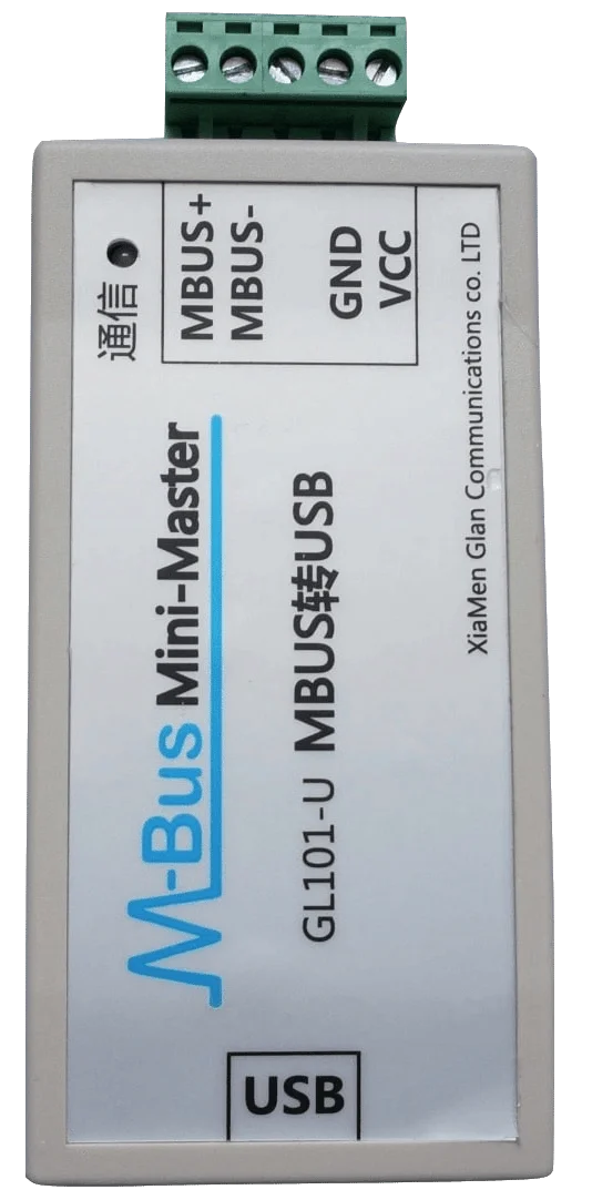  MBUS/M-BUS a convertidor USB USB-MBUS metros comunicación de lectura fuente de alimentación USB con