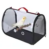 Portable Travel Bird Cage with Wooden Standing Stick Transparent Parrot handbag breathable shoulder bag Birds cage outdoor