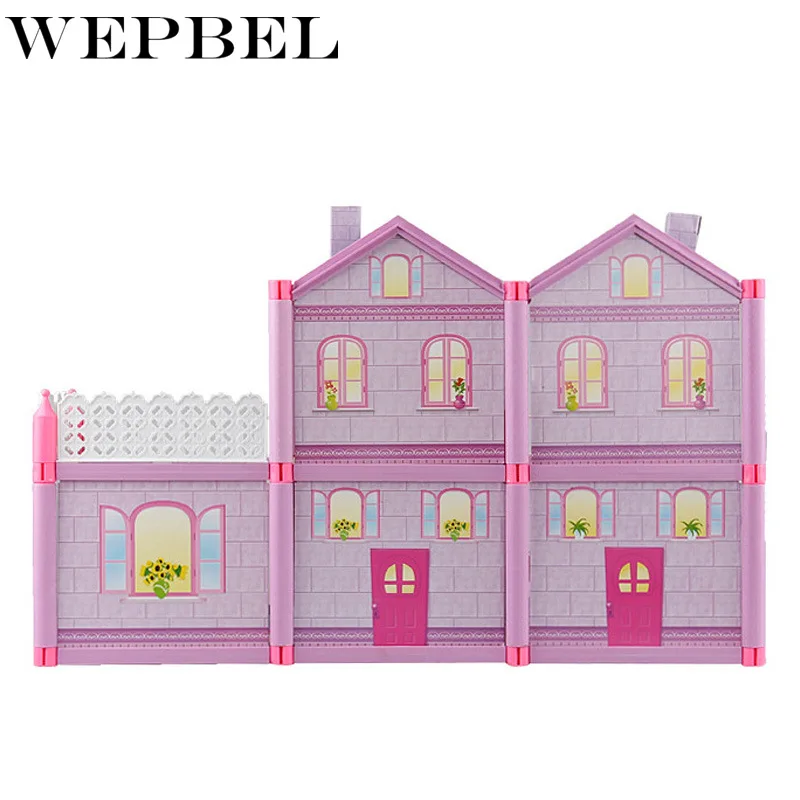 WEPBEL принцесса игровой дом игрушка DIY пластик домик строительные блоки игрушки ручной работы ремесло подарок на день рождения для девочек