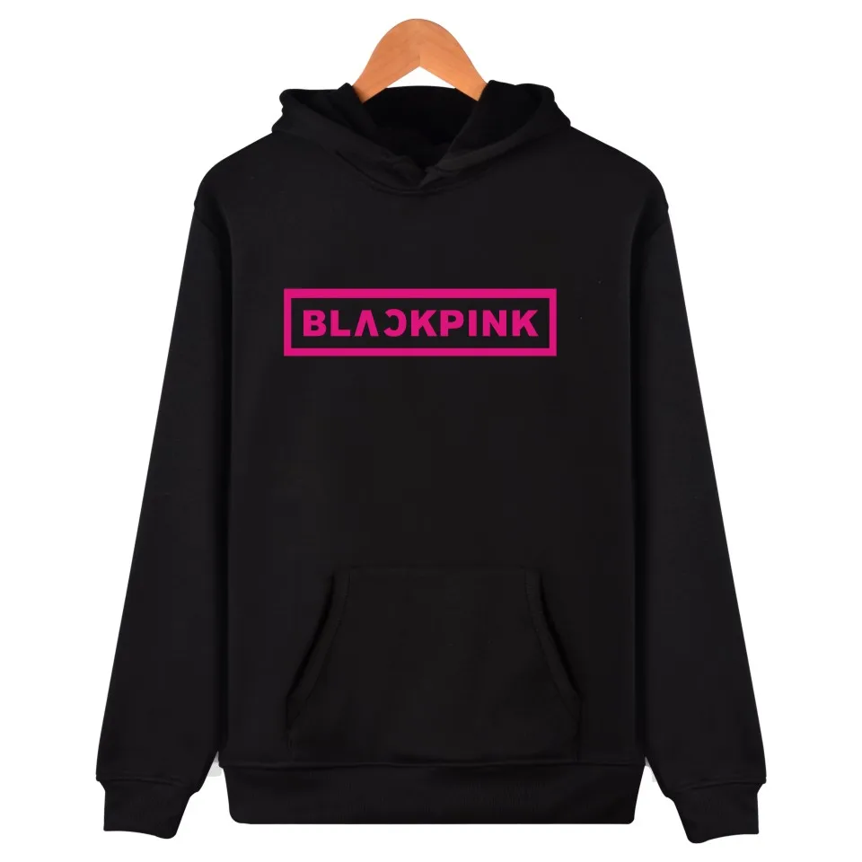 blackpink Korean KPOP Girl Group Hoodies Sweatshirts Women Black Pink Hooded Sweatshirt Camisas Feminina KPOP Blackpink Clothes
