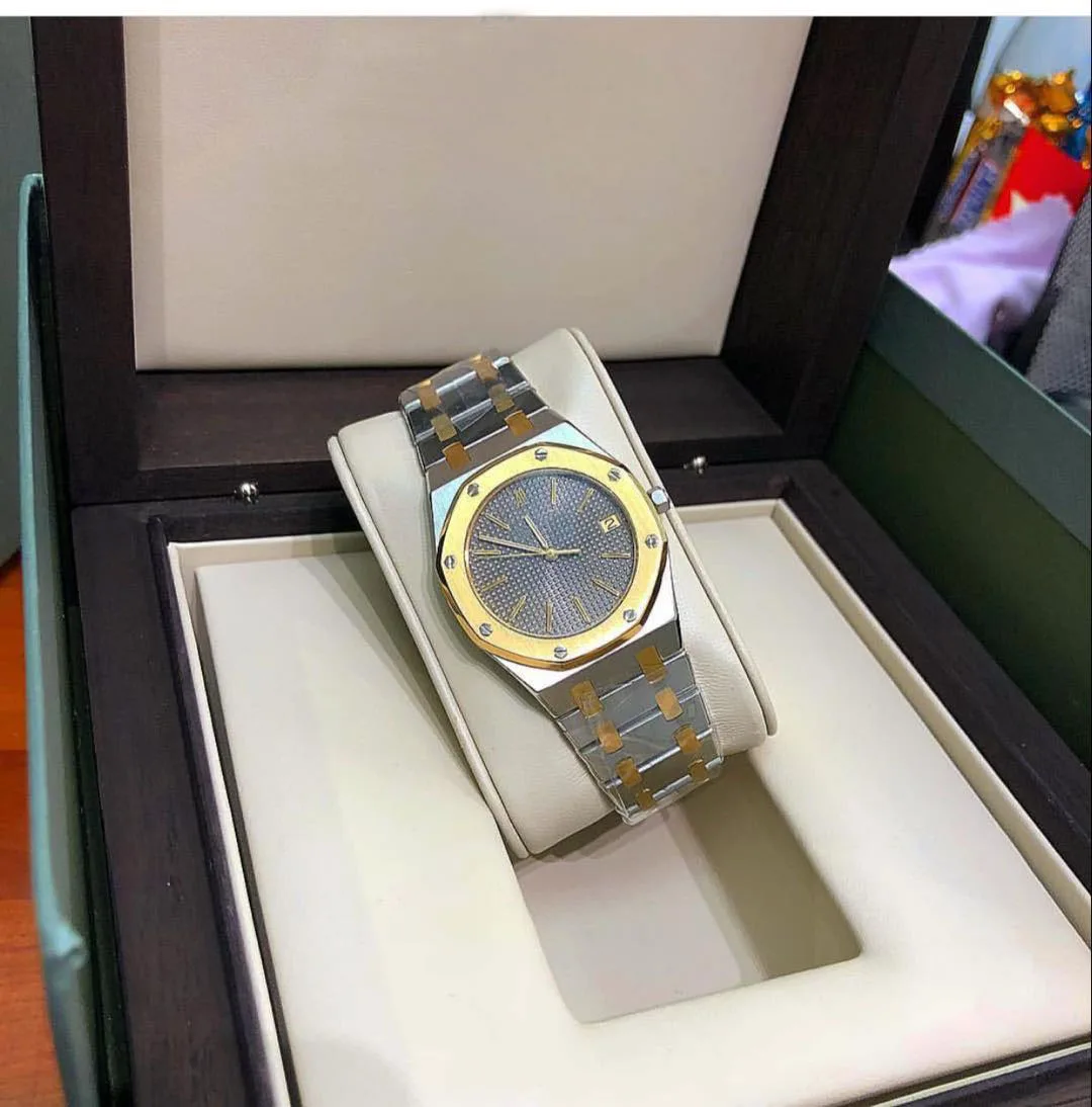 

Luxury New Men 35mm Women Sapphire Luxury Silver Stainless Steel Japan Quartz Steel Classic Round watches with date AAA+