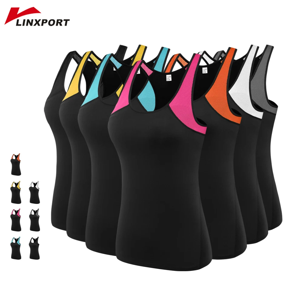 Gym Clothing T-Shirts Blouse Sport-Tops Exercise Running-Singlets Workout Sexy Female