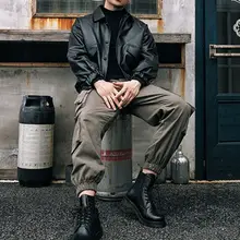 

Korean Fashion Men Military Style Baggy Pants Casual Teenager Cargo Pants Outdoor Shopping Travelling Personality New Trousers
