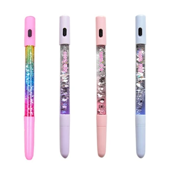

2019 Children's Cute Cartoon Colorful Illuminate 0.5mm Black Gel-Ink Rollerball Pens Office And School Stationery Toys
