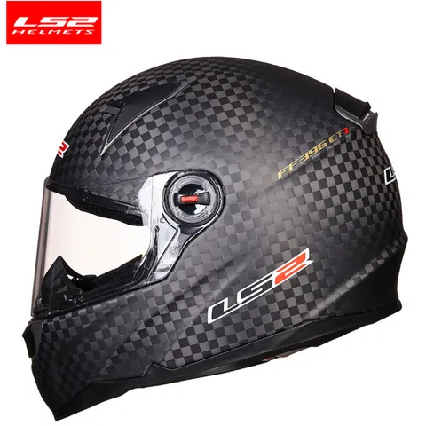 LS2 12K Carbon Full Face Motorcycle Helmets Moto Bike Racing Gear with Anti fog Visor