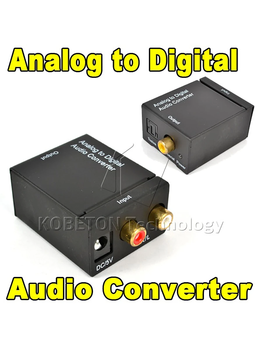 Kebidu Analog Audio to Digital Optical Coax Toslink Voice Adapter Sound Converter SPDIF Adaptor for TV Xbox 360 DVD | Электроника