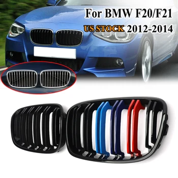 

MagicKit Front Kidney Grilles Two Line For BMW F20 F21 1 Series 12-14 Gloss Black M Color