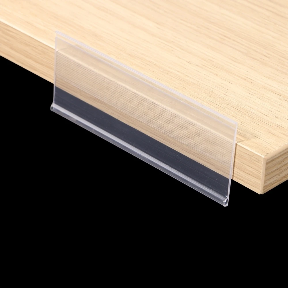 Selfadhesive Data Strip Label Holder Shelf Edge Display Price Tag Scanner Rail Name Card Sign