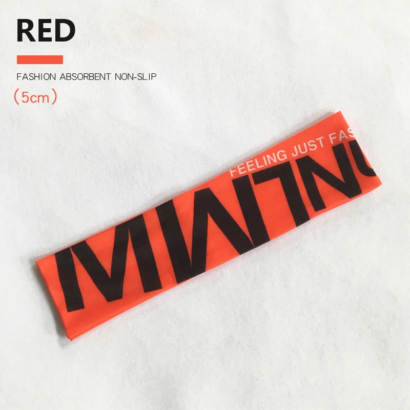 Fashion Red 5cm Спортивные повязки на голову, модные эластичные повязки для бега, йоги, фитнеса, повязка-антиперспирант, повязки на голову, унисекс, спортивные защитные аксессуары - Цвет: Fashion Red 5cm