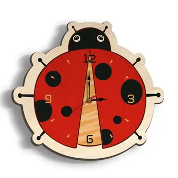 

DIY Wooden Painting Insect Clock Pendants Diamond Embroidery Cross Stitch Wall Clock Home Decor Needlework Gift