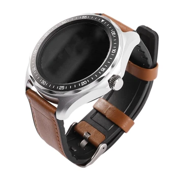 

SENBONO S09 IP68 Waterproof Men Women Smart Watch Heart Rate Monitor Fitness Track Smartwatch for Android IOS Brown Strap