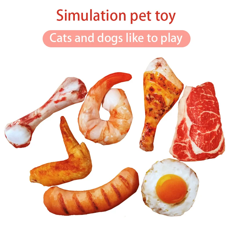 

Vegetable Meat Plush Polypropylene Cotton Filling Cat Toy with Catnip for Cats Pet Products Cat supplies Cat Toys Interactive