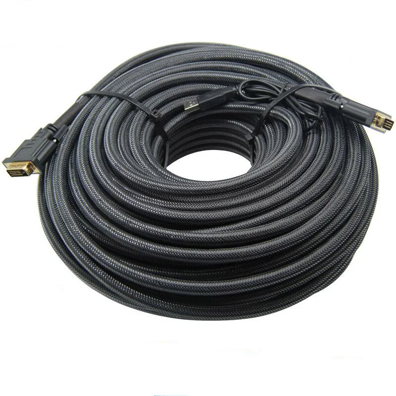 

DVI Line with IC Chip Signal Amplifier DVI24 + 1 Male-to-Male Computer Television Video Connection Data Cable