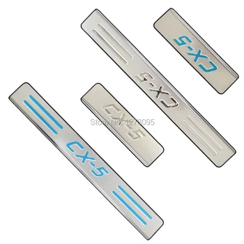 

For Mazda CX-5 CX5 KE 2011-2015 2016 Accessory Stainless Door Sill Kick Scuff Plate Protector Trim Guard Cover Pedal Car Styling