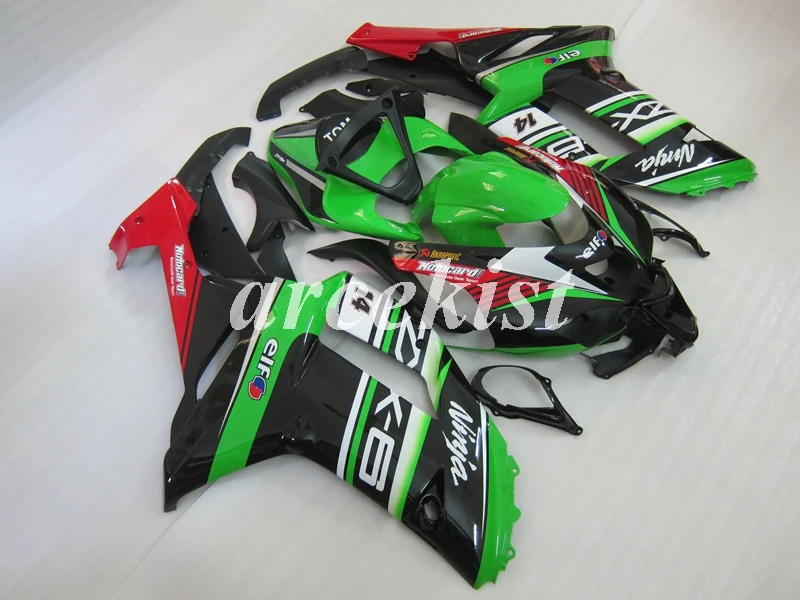 4 подарки ABS мотоцикл обтекатель комплект подходит для Kawasaki Ninja ZX-6R 636 2007 2008 07 08 6R Кузов Набор на заказ