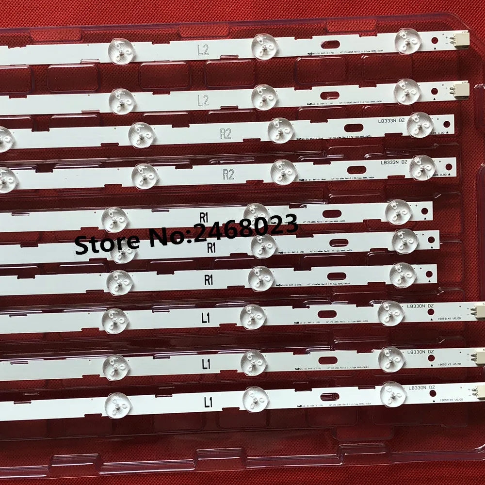 Светодиодный Подсветка полосы 10 лампы для 42LN5204 42LN5200 6916L-1402A 6916L-1403A 6916L-1404A 6916L-1405A 4" V13 cDMS LC420DUE 42LN5300