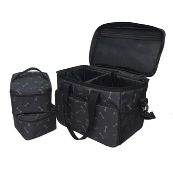 

Pet Travel Shoulder Bag Multi-function Dog Food Tote Carrier Container Organizer