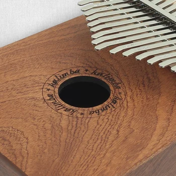 

Thumb Piano Wood Instrument Pine Aluminum Bar Kalimba Keyboard Music Portable Finger Board With Tune Hammer 2020 New Good