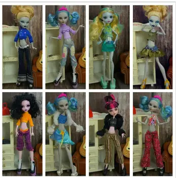 

Monstering High Doll Dressing Soft Casual Wear Handmade Clothes Outfit Doll Clothing Set For 1/6 Doll Girl Dressing Toys