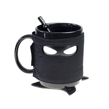 Homies креативная кружка с изображением ниндзя, черная маска керамическая чашка с ложкой меч чай кофейные чашки и кружки Прямая