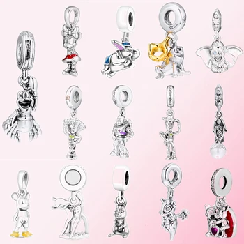 

2019 100% 925 Sterling Silver Classic Fairy Elephant Charm Pendant Bracelet DIY Accessories Pendant Free Shipping Wholesale
