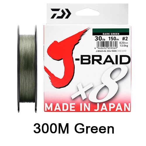 J-BRAID GRAND Original 8 Braided Fishing Line Length 150M 300M 10