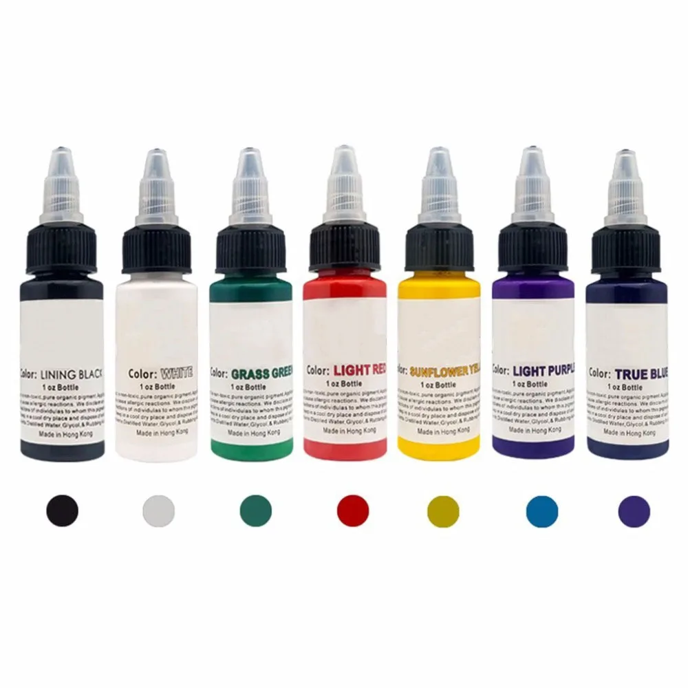 Body Art Tattoo Ink Professional Tattoo Kits Pigment Beauty Paints Makeup Supplies Semi-permanent Eyebrow