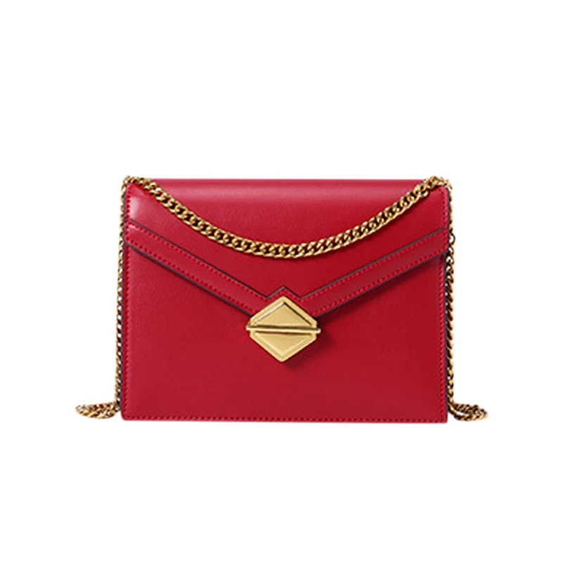 

ABZC-Sendefn Women'S Zipper Buckle Shoulder Bag Beautiful Trend Envelope Diagonal Small Square Bag Leather