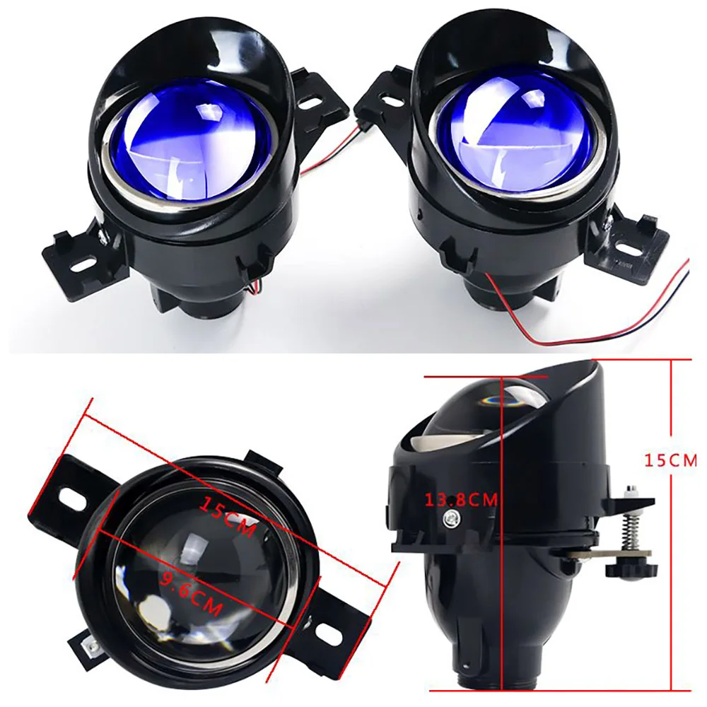 LED HID 12V H11 lens Fog Lamp Assembly Super Bright Fog Light For Nissan Almera 2 N16 2001-2006 Fog Light Halogen Fog Lamps CCC