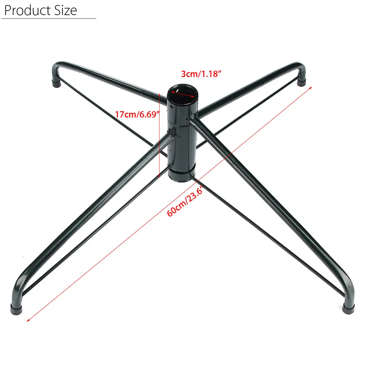 4 Feets подставка для рождественской елки зеленый металлический держатель База чугунная подставка украшения Рождественские украшения для дома вечерние принадлежности - Цвет: 60cm in diameter