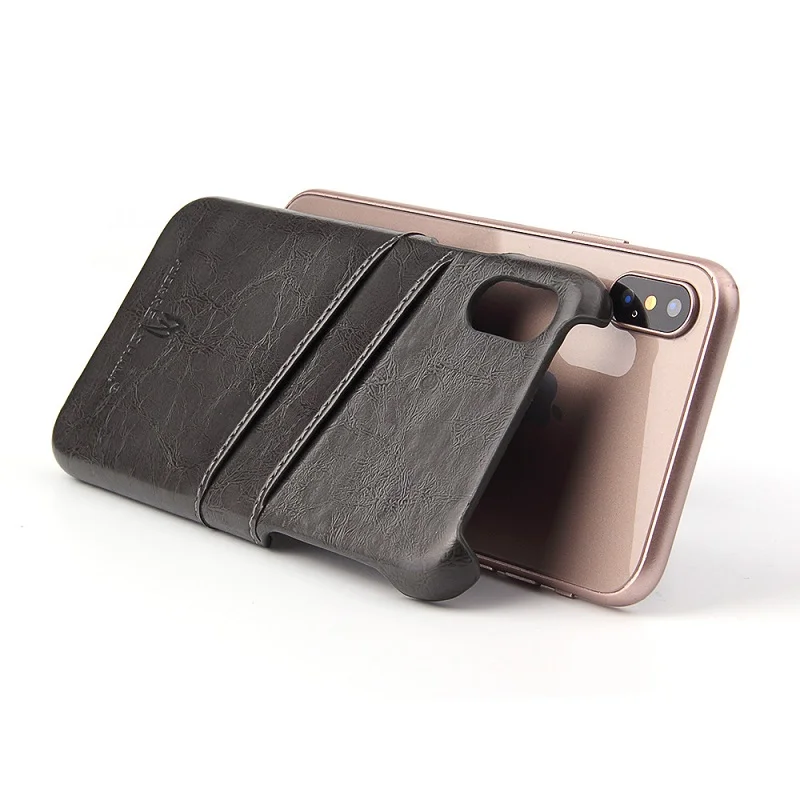 Роскошный чехол для iPhone X XS Max XR ретро pu кожаный чехол для карт задняя крышка чехол для iPhone 8 7 6 6S Plus 11 Pro Max Coque