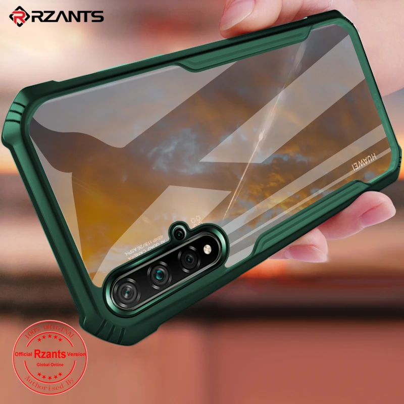 Rzants Per Huawei Nova 5T Custodia Rigida Per Huawei Nova 4E Nova 7I [Lama] Custodia Protettiva Antiurto Trasparente Trasparente