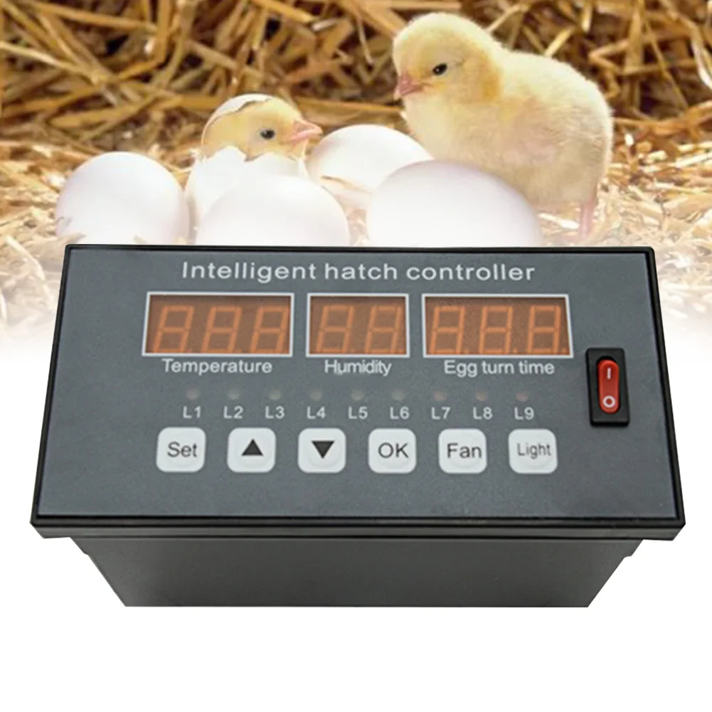Durable Fan Switch Accurate LED Digital Thermostat Egg Incubator Controller Full Automatic Temperature Instruments Portable