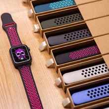 

Rubber Band For Apple Watch 45/41/44/42/40/38mm Strap Silicone Bracelet wristband for correa iwatch series 7 5 SE 6 4 Smartwatch