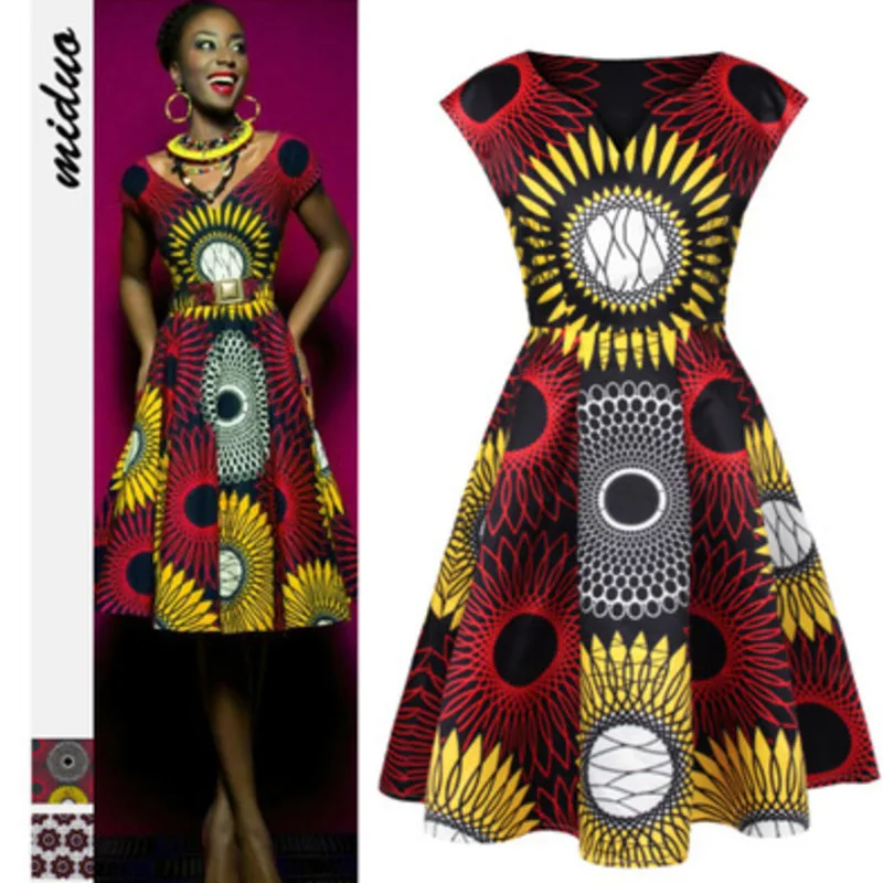 

African Dresses For Women Dashiki Dress African Clothes Ankara Dresses Women's Clothing 2019 African Ankara Dresses For Women
