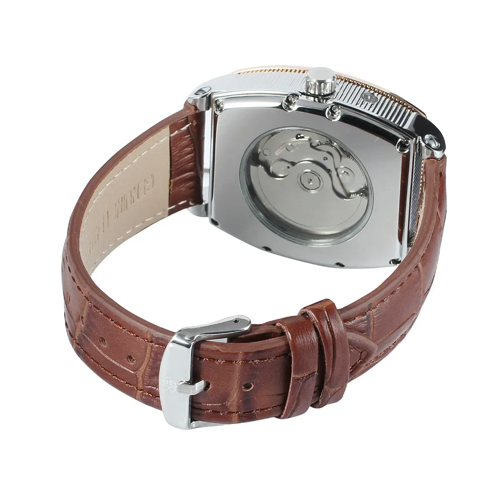 Forsining Для мужчин часы лучший бренд класса люкс классический ретро дизайн Роскошные синие руки с автоматическим автоподзаводом механические наручные часы