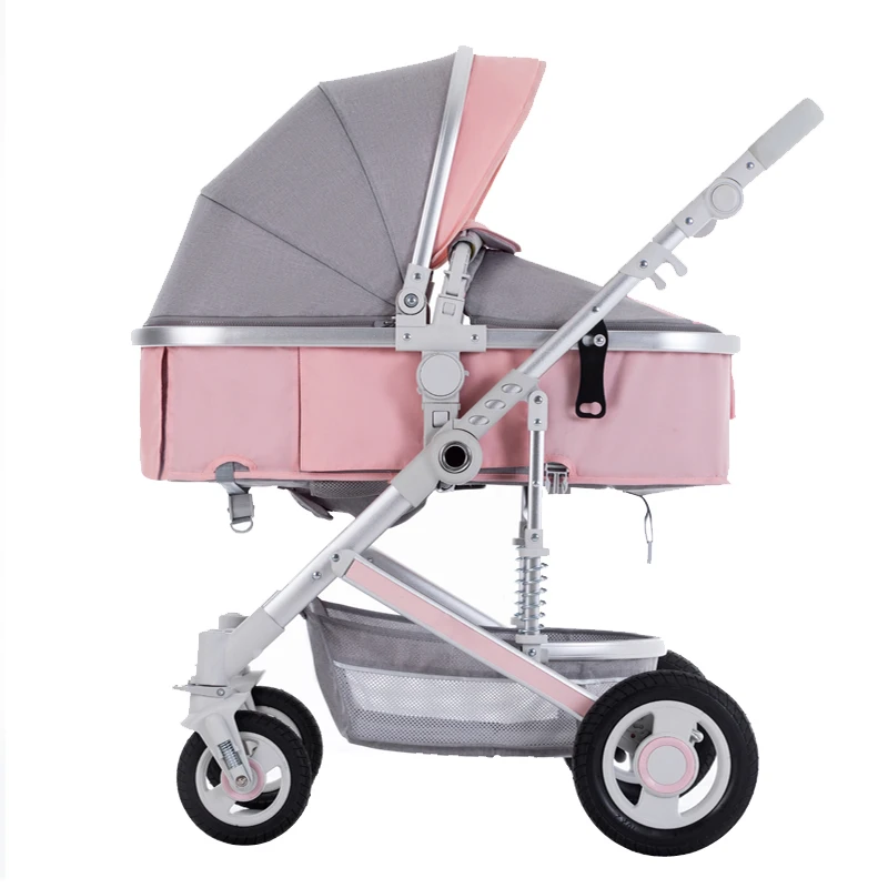 

BETSOCCI high view baby stroller bidirectional reclinable baby wheelchair baby four-wheeled wheelbarrow
