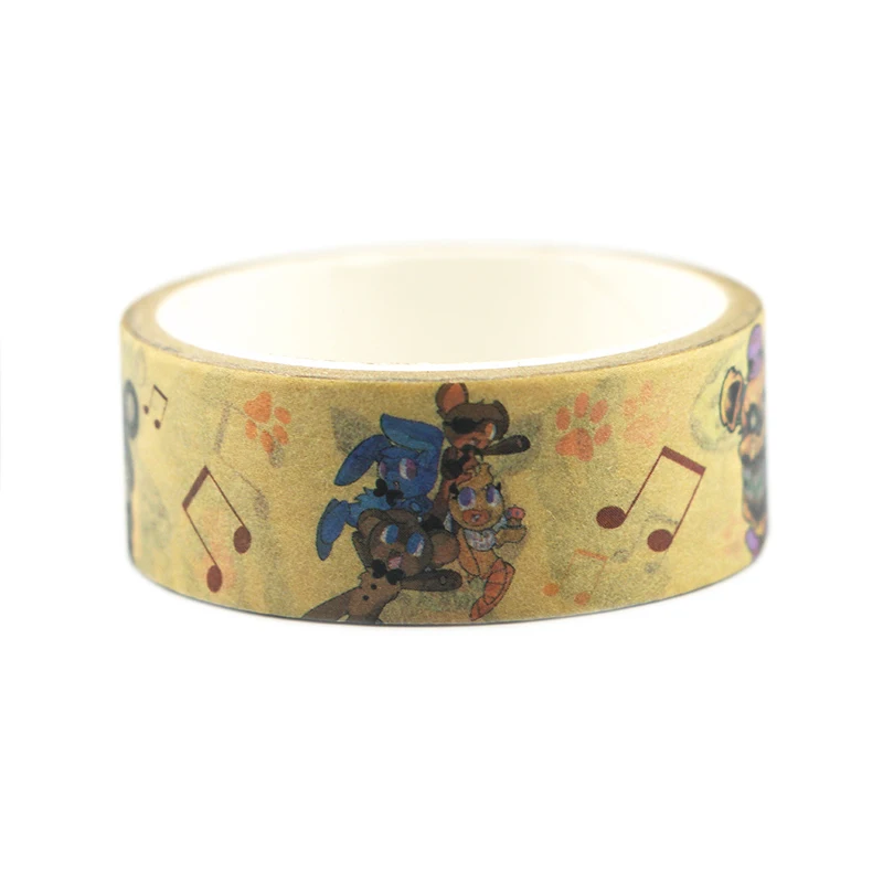 CA609 «Five Nights at Freddy's», «пять ночей лента Washi Diy Скрапбукинг ремесла клей Бумага малярный скотч набивным рисунком Стикеры наклейки 1 шт