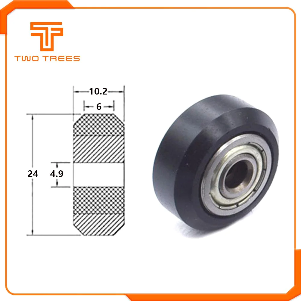 1 шт. Openbuilds пластиковые колеса pom с 625zz натяжной шкив шестерни пассивное круглое колесо perlin колесо для I3 Ender 3 CR10 3d принтер