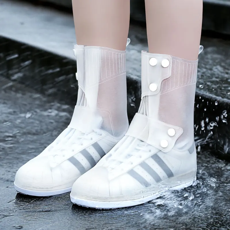 New Arrival Women Adn Men Shoes Cover for 2021 Summer Rain Boots Waterproof Non-slip Waer-resistant Thick Soled Shoes Cover