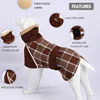 Dog Clothes Winter Thick Warm Dog Jacket for Small Large Dogs Reflective Windproof Pet Clothing Checked Strom Snow Dog Coat 3XL ► Photo 2/6