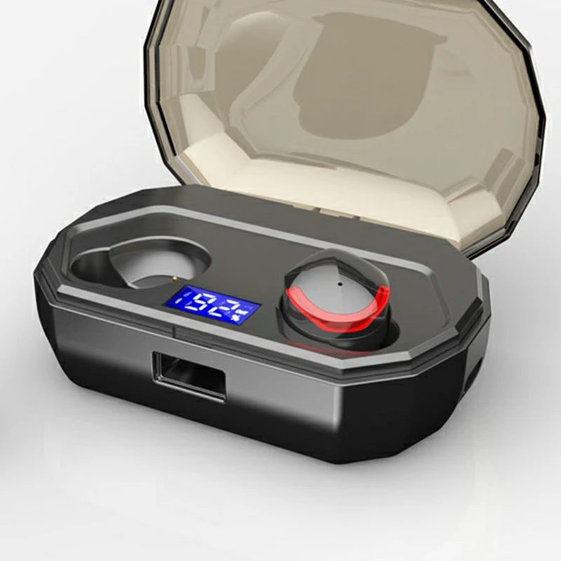 Tws 5,0, беспроводные Bluetooth наушники, прессованное управление, Ipx7, водонепроницаемые, автоматическое включение, быстрое сопряжение, наушники, зарядное устройство, коробка для телефона