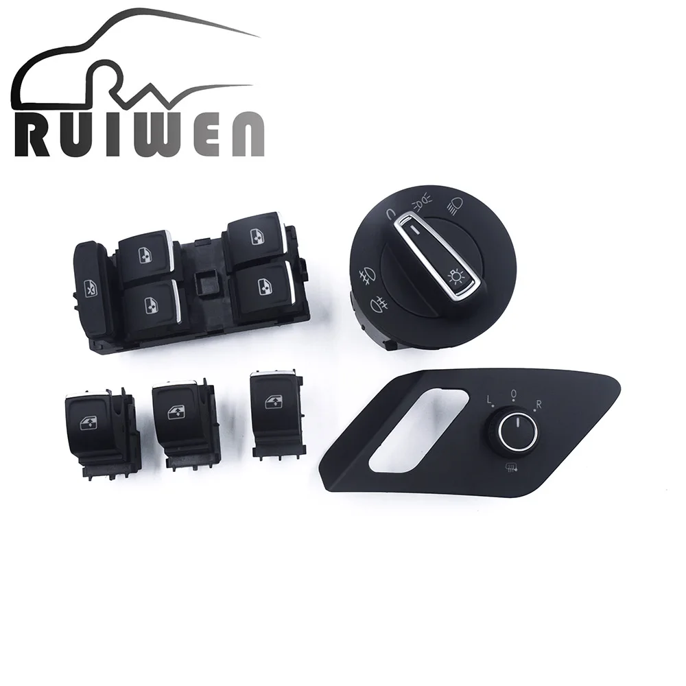 Для VW GOLF Mk7 новое окно фара зеркало кнопка включения 6/комплект 2013- 5G0941431AH 5G0941431B 5G0959565AC - Цвет: Handle Heating