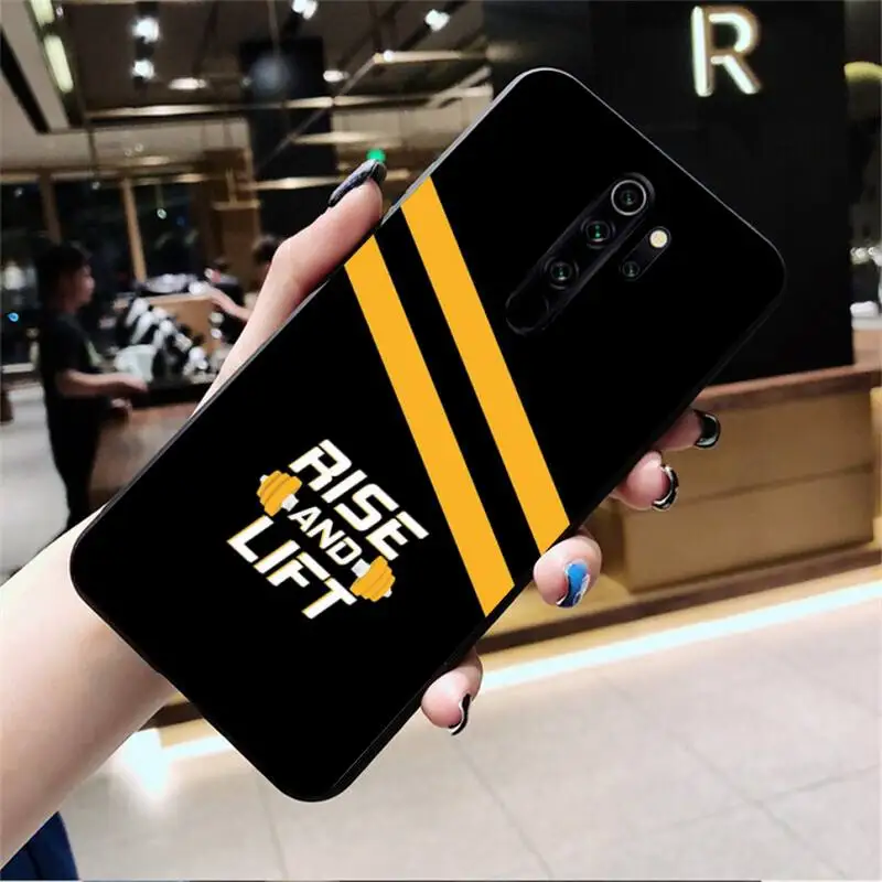 xiaomi leather case handle Tập Thể Hình Tập Gym Thể Hình Bling Dễ Thương Ốp Lưng Điện Thoại Redmi Note 9 8 8T 8A 7 6 6A Đi Pro max Redmi 9 K20 xiaomi leather case cover