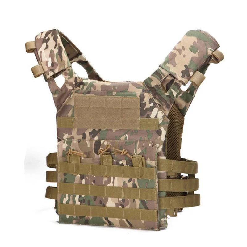 Мужской тактический боевой жилет Molle, JPC, открытый охотничий, военный, пейнтбольный, мультикам, несущий жилет, жилет для страйкбола, аксессуары - Цвет: CP