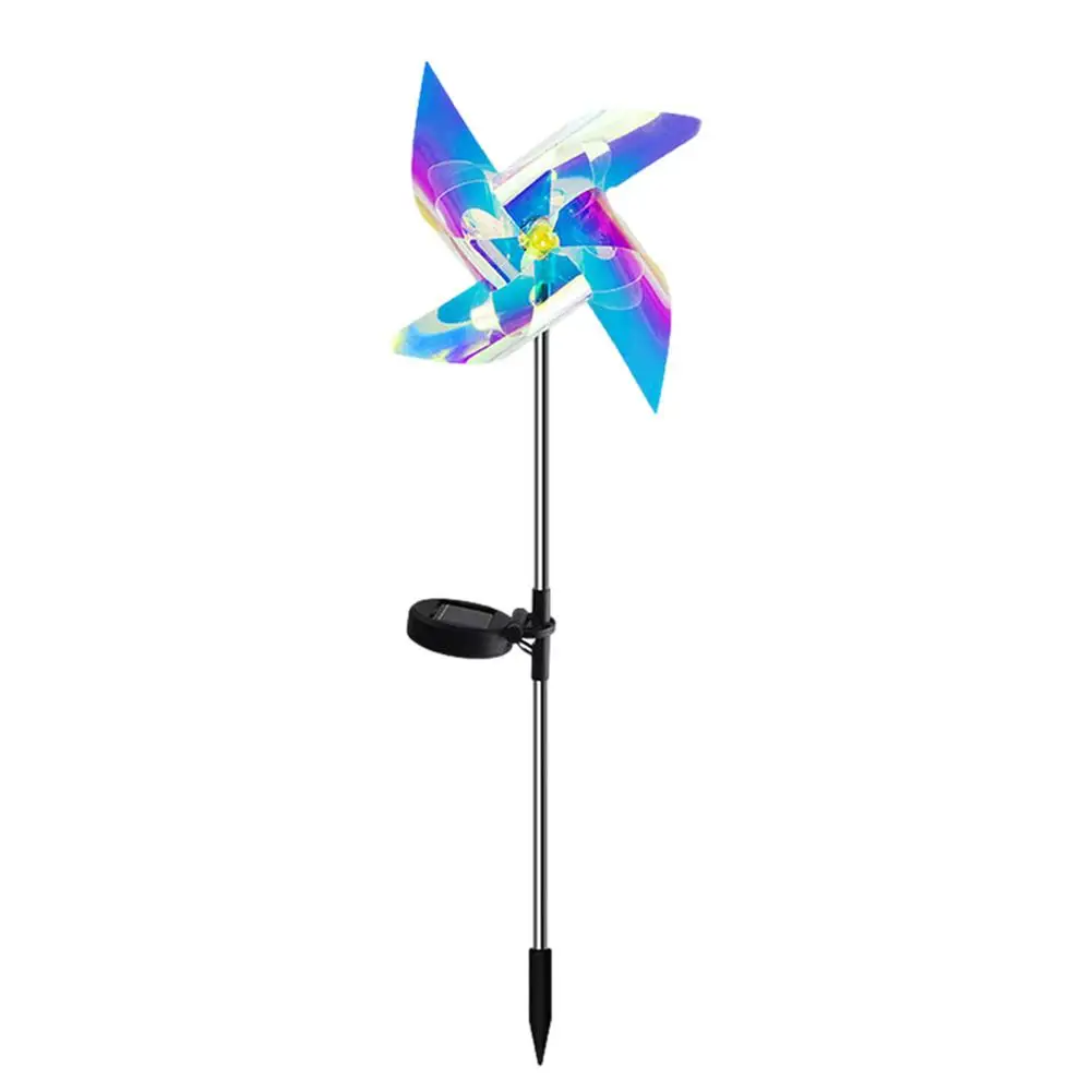 Solar Wind Spinner Garten LED Solar Powered Stake Windräder Licht Im Freien Dekorative Rasen Beleuchtung Kupfer Draht Lampe_voghion.com