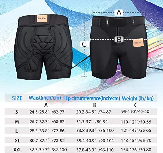 Short De Sport Unisexe Réglable, Protection De La Hanche, Coussinet Anti- choc, Rembourré, Pour Snowboard, Moto, Ski - Équipement De Protection De  Ski - AliExpress