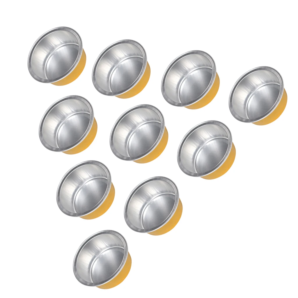 Aluminum Foil Melting Wax Bowl(10 Pieces) Waxing Body Hair Removal Bean Small Bowl - Round Shape