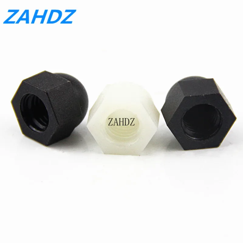 DIN1587 M3 M4 M5 M6 M8 M10 M12 White Black Nylon Cap Nuts Plastic
